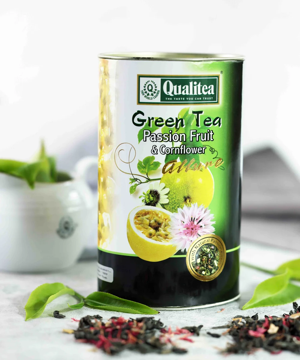 Green Tea Passion Fruit & Cornflower Allure Composite Can