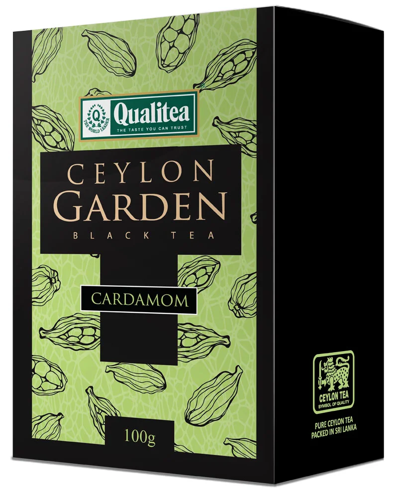 Black Tea Ceylon Garden Cardamom Leaf Pack