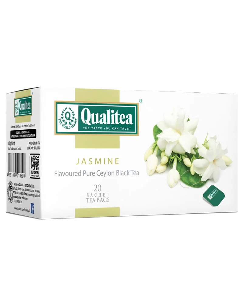 Black Tea Jasmine Flavoured Enveloped Tea Bag Pack