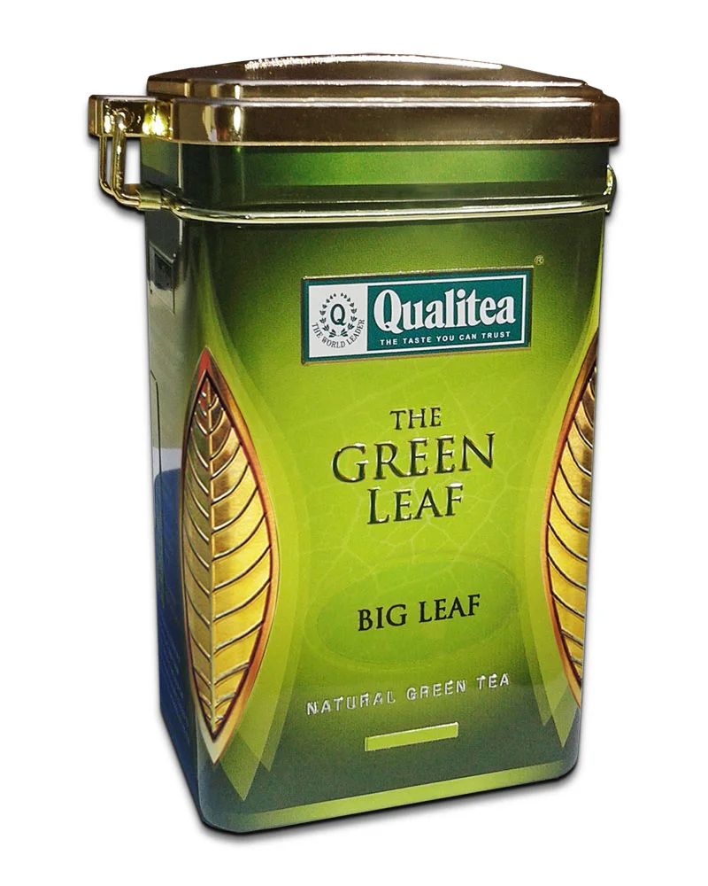 Green Tea Big Leaf Tea Metal Can
