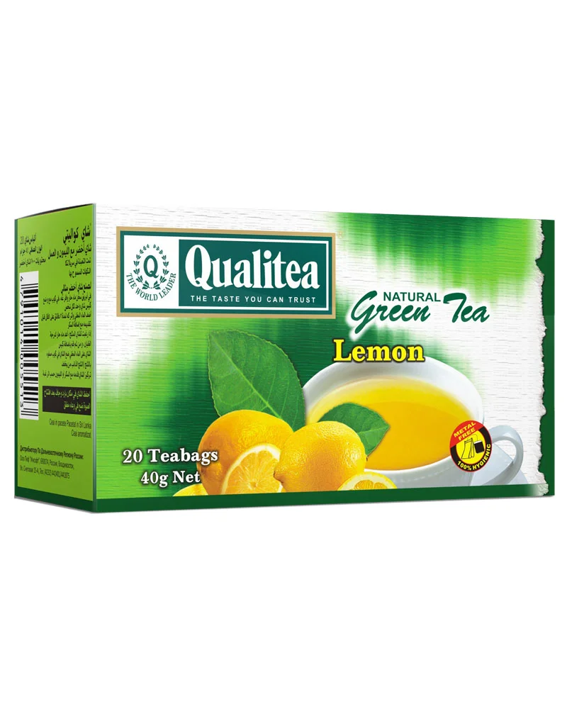 Green Tea Lemon Envelope Tea Bag Pack