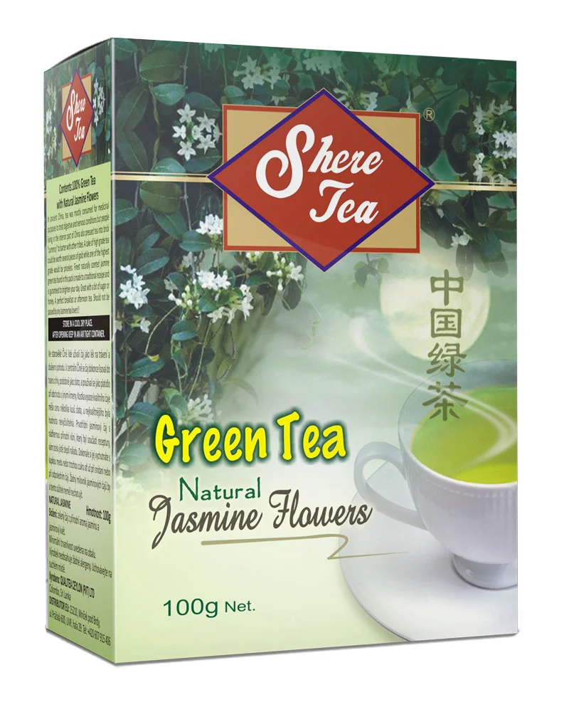 Green Tea With Natural Jasmine Flowers Leaf Pack